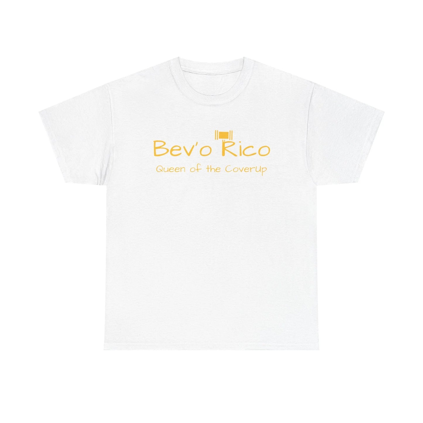 Bev'o Rico Heavy Cotton Tee - Queen of the Coverup, Casual T-Shirt, Gift for Her, Beachwear, Canton Collusion, Trendy Top