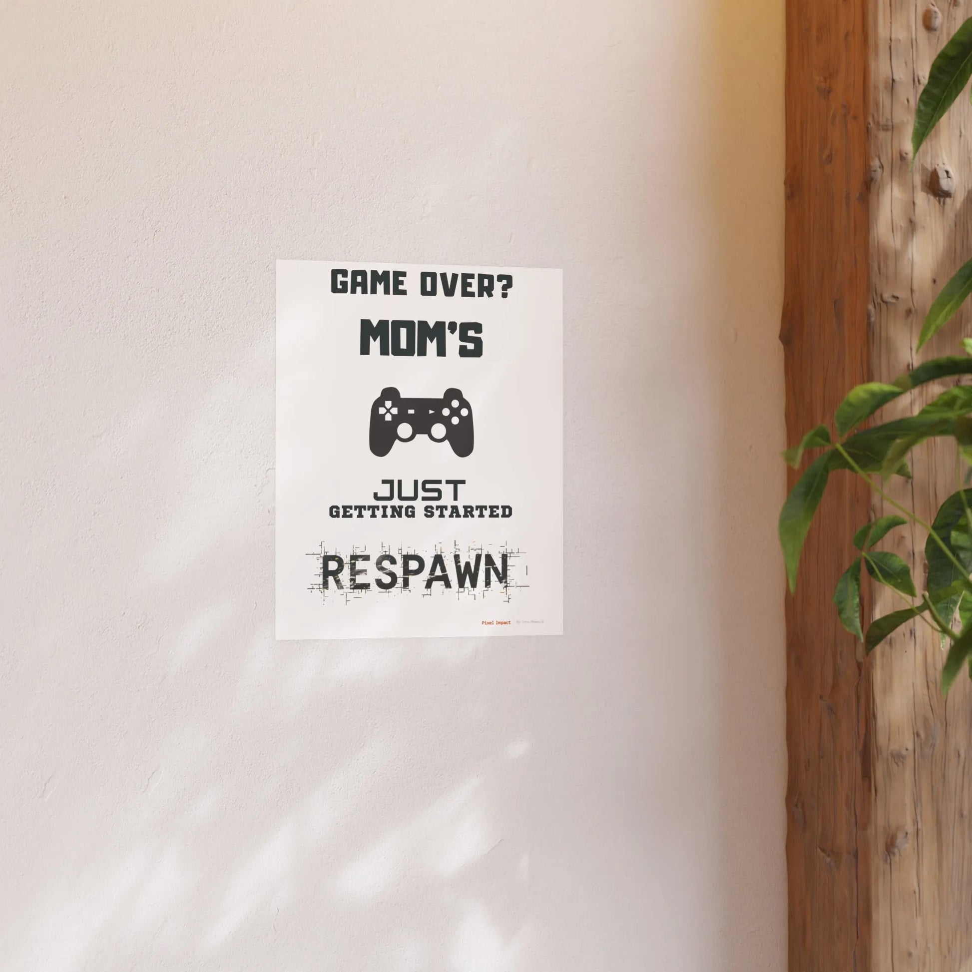 Gaming Mom Poster - Fun Wall Art for Gamers, Motivational Decor - Iron Phoenix GHG