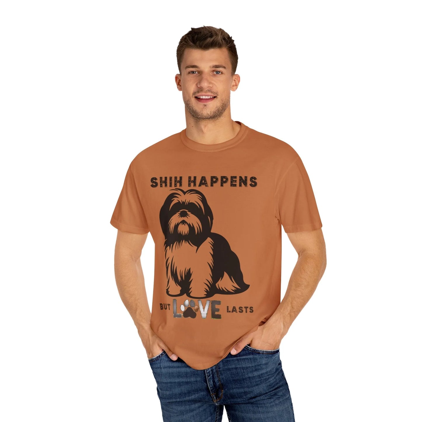 Shin Happens Dog Lover T-Shirt, Pet Owner Gift, Funny Dog Shirt, Unisex Tee, Animal Lover Apparel, Birthday Gift for Dog Moms
