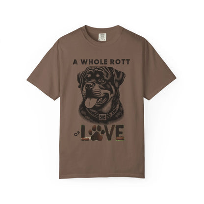 Rottweiler Love T-Shirt, Unisex Pet Lover Tee, Cute Dog Lover Gift, Dog Mom Shirt, Animal Adoption Awareness Clothing