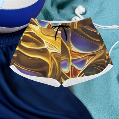 "Molten Gold" Athletic Shorts | Stylish Summer Comfort - Iron Phoenix GHG