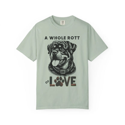 Rottweiler Love T-Shirt, Unisex Pet Lover Tee, Cute Dog Lover Gift, Dog Mom Shirt, Animal Adoption Awareness Clothing