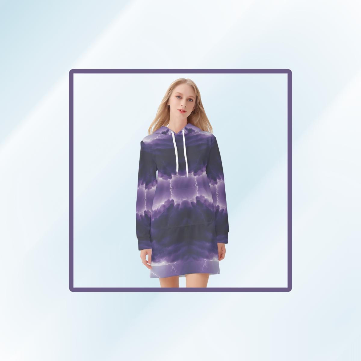 "Cosmic Sprite" Celestial Hoodie Dress | Iron Phoenix GHG - Iron Phoenix GHG