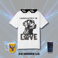 Black Lab T-shirt - Labsolutely In Love Comfort Tee - Image 5