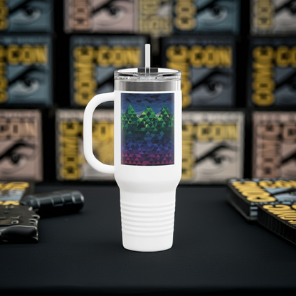 Geometric Mountain 40oz Insulated Travel Mug| Iron Phoenix GHG - Iron Phoenix GHG