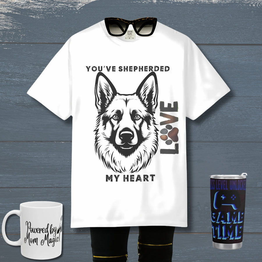 Shepherd Dog T-shirt - Cozy Unisex Tee, Pet Lover Gift - Iron Phoenix GHG
