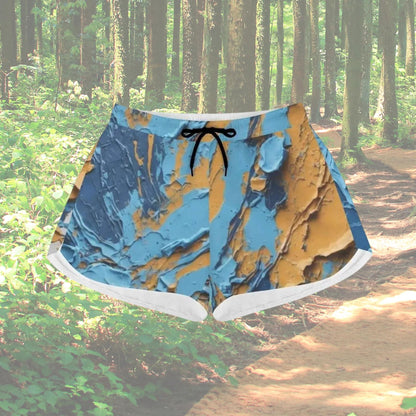 "Cracked Paint" Abstract Athletic Shorts| Iron Phoenix GHG