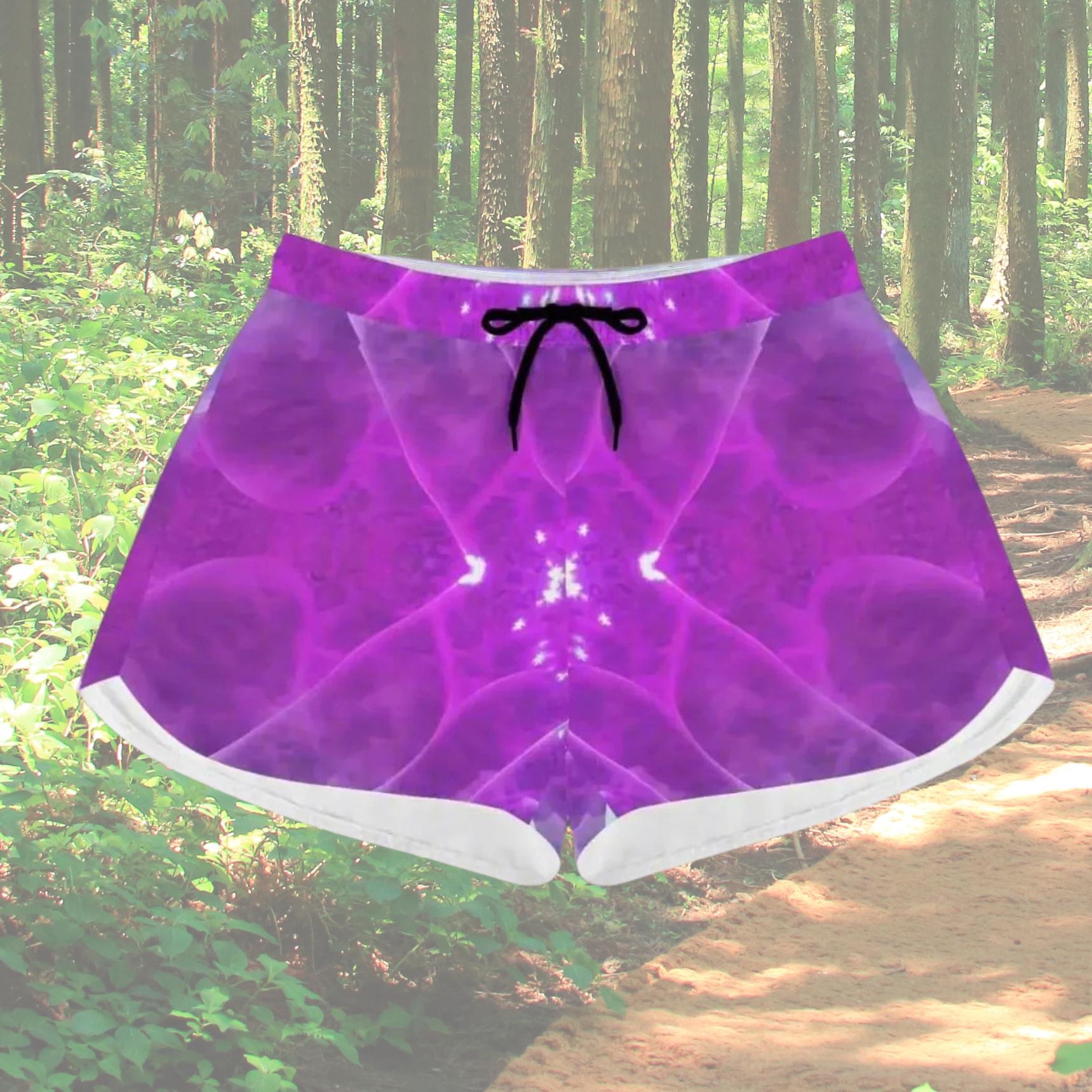 "Purple Gem" Kaleidoscope Athletic Shorts| Iron Phoenix GHG - Iron Phoenix GHG