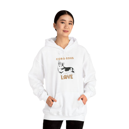 Corgi Love Hoodie, Cozy Sweatshirt, Dog Lover Gift, Pet Appreciation, Cute Animal Apparel, Perfect for Birthdays & Celebrations