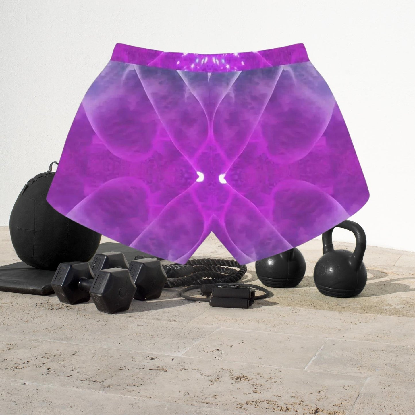 "Purple Gem" Kaleidoscope Athletic Shorts| Iron Phoenix GHG - Iron Phoenix GHG