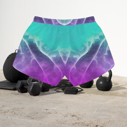 "Ethereal Cloud" Abstract Athletic Shorts| Iron Phoenix GHG