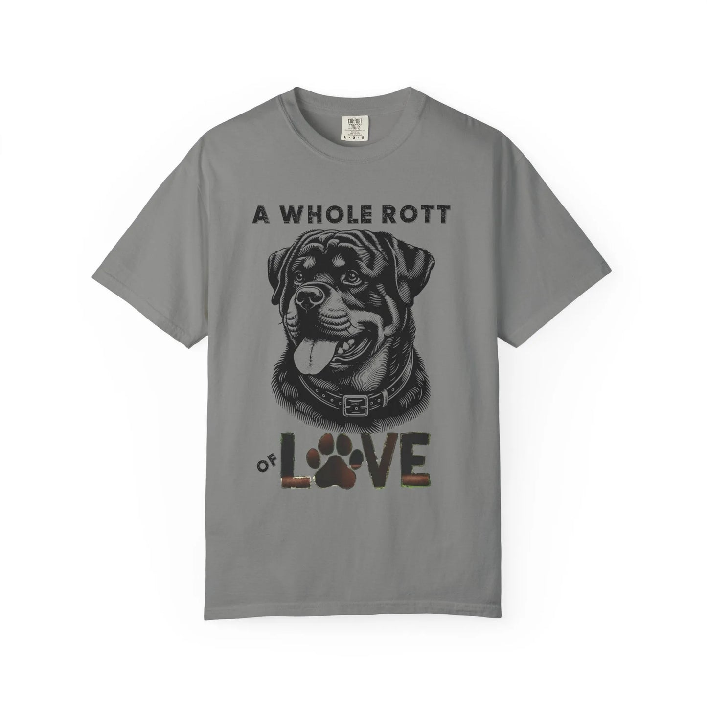 Rottweiler Love T-Shirt, Unisex Pet Lover Tee, Cute Dog Lover Gift, Dog Mom Shirt, Animal Adoption Awareness Clothing