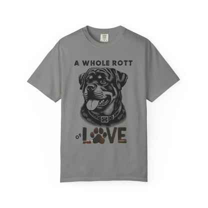 Rottweiler Love T-Shirt, Unisex Pet Lover Tee, Cute Dog Lover Gift, Dog Mom Shirt, Animal Adoption Awareness Clothing
