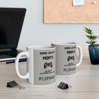 Gamer Mom Mug - "Game Over, Mom's Just Getting Started" - Mother's Day Gift - Iron Phoenix GHG