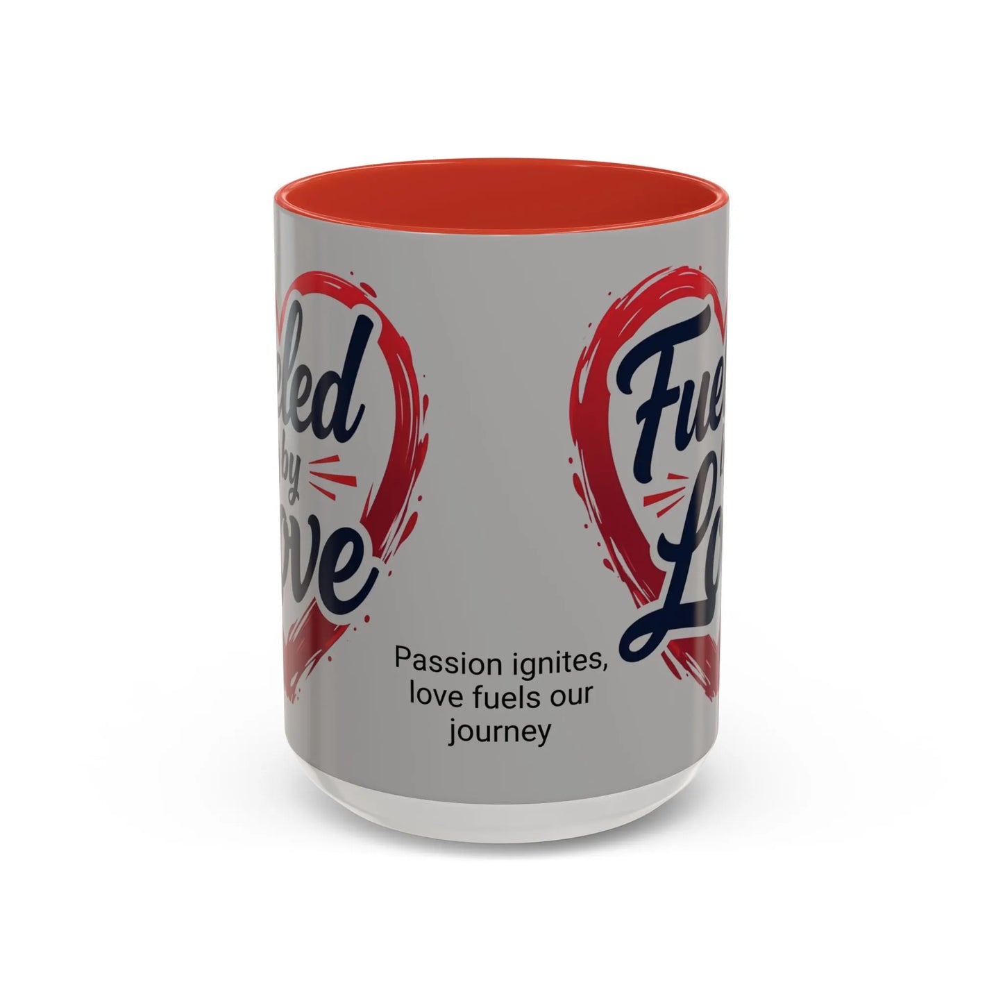 Fueled by Love Coffee Mug - Perfect for Gifts, Romantic Mug, Wedding Gift, Anniversary, Coffee Lovers, Heart Design