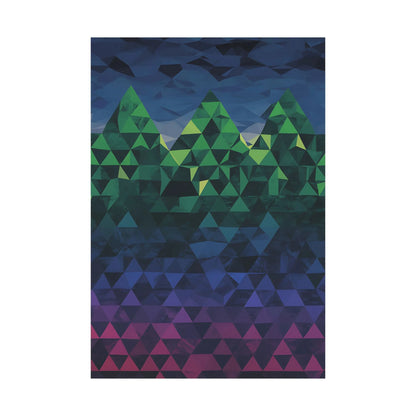 Abstract Mountain Matte Vertical Poster 2025 - Iron Phoenix GHG