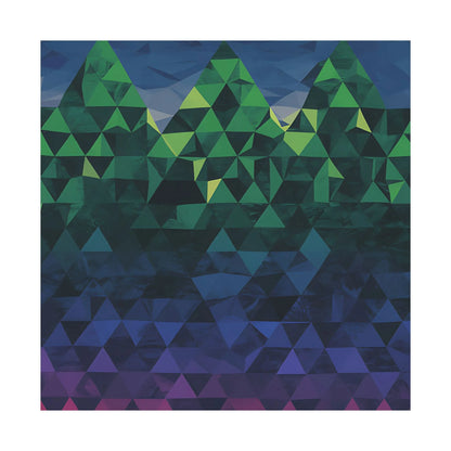Abstract Mountain Matte Vertical Poster 2025 - Iron Phoenix GHG