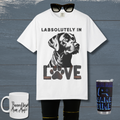 Black Lab T-shirt - Labsolutely In Love Comfort Tee - Image 4