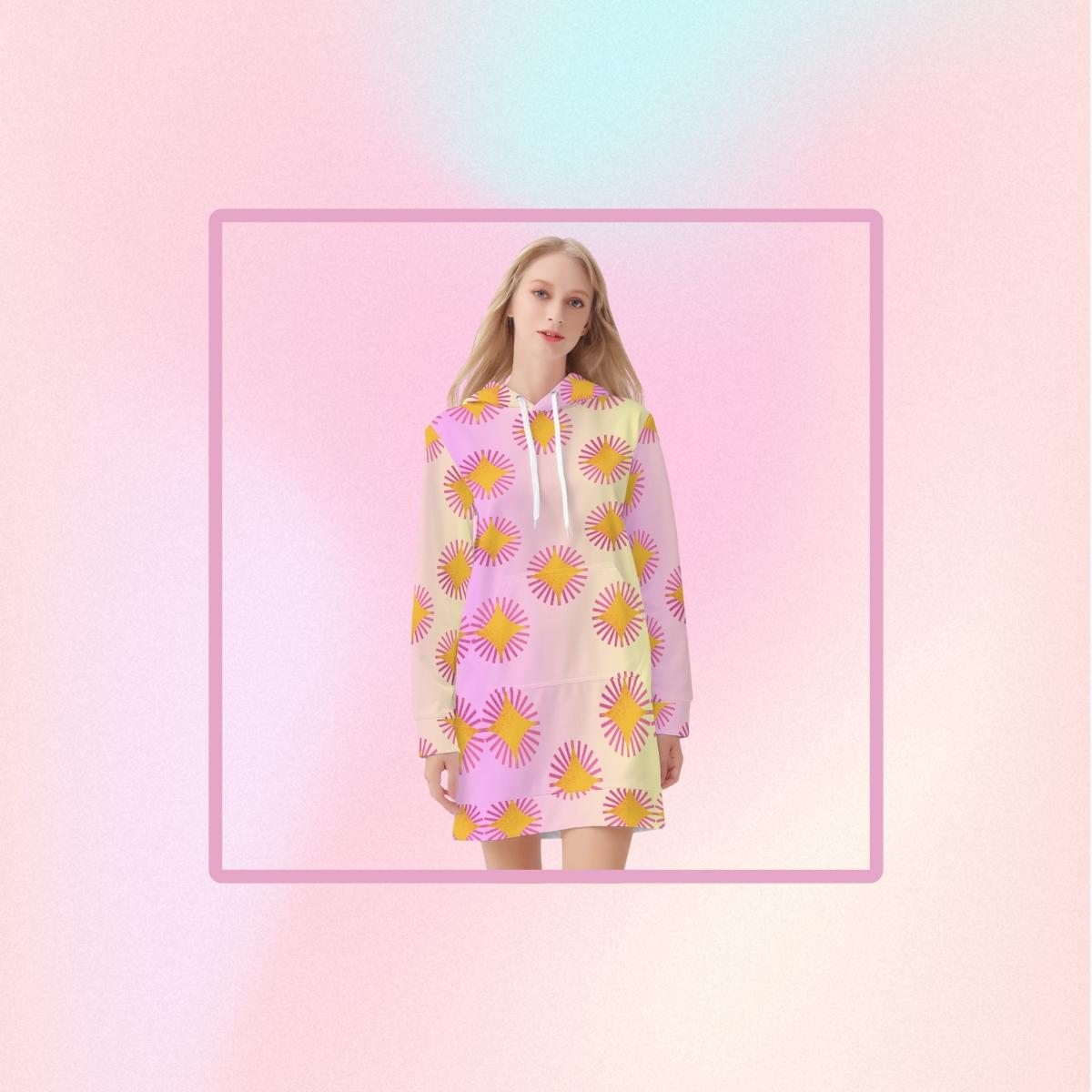 "Cosmic Sprite" Celestial Hoodie Dress | Iron Phoenix GHG - Iron Phoenix GHG