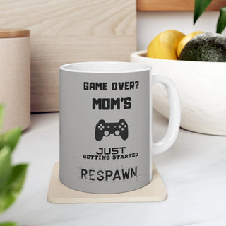 Gamer Mom Mug - "Game Over, Mom's Just Getting Started" - Mother's Day Gift - Iron Phoenix GHG