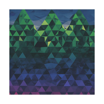 Abstract Mountain Matte Vertical Poster 2025 - Iron Phoenix GHG