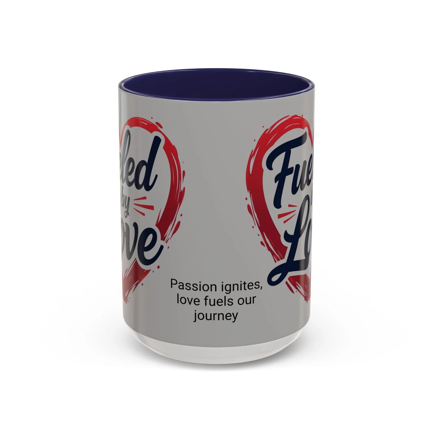 Fueled by Love Coffee Mug - Perfect for Gifts, Romantic Mug, Wedding Gift, Anniversary, Coffee Lovers, Heart Design
