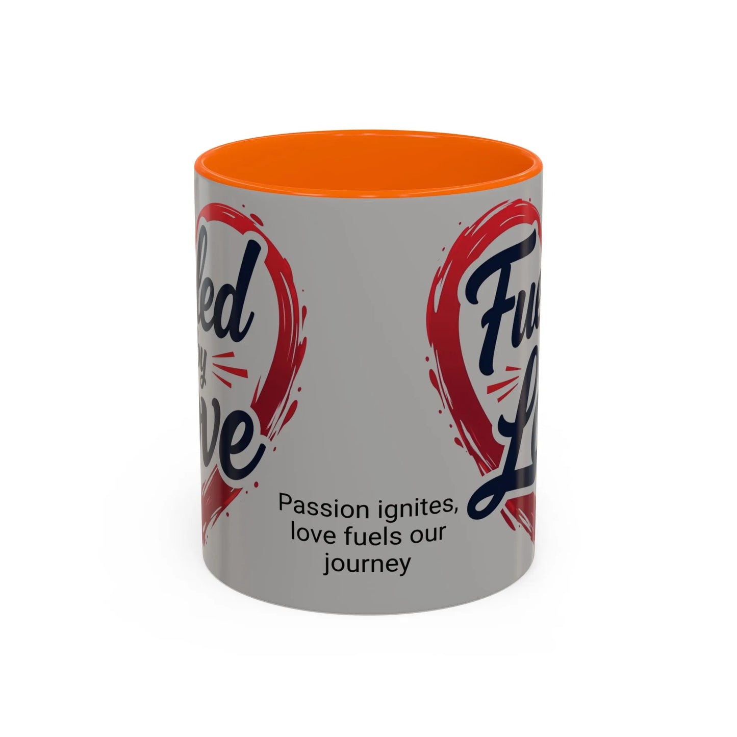 Fueled by Love Coffee Mug - Perfect for Gifts, Romantic Mug, Wedding Gift, Anniversary, Coffee Lovers, Heart Design