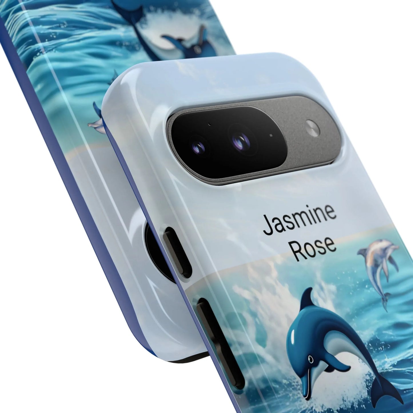 Personalized Phone Case with Dolphin Design, Ocean Vibes, Customizable Gift, Beach Lover Accessory, Ideal for Birthdays, Summer