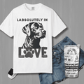 Black Lab T-shirt - Labsolutely In Love Comfort Tee - Image 1