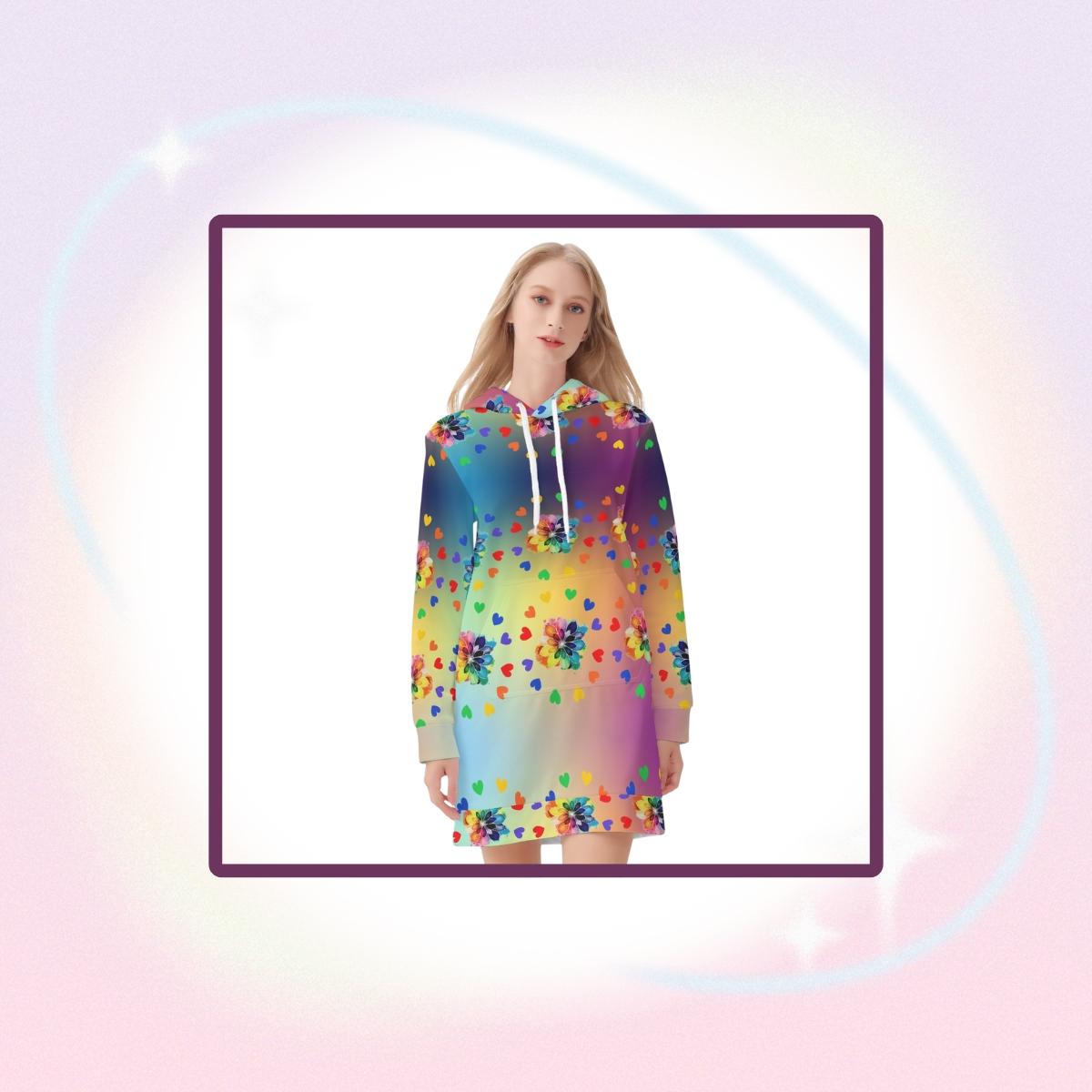 "Cosmic Sprite" Celestial Hoodie Dress | Iron Phoenix GHG - Iron Phoenix GHG