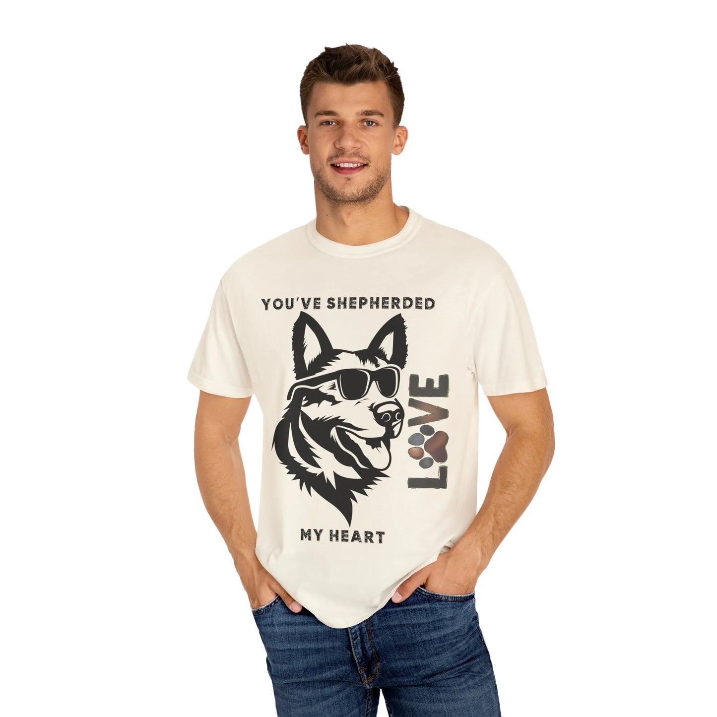 Cute Dog Lover T-shirt, Unisex Love T-shirt, Gift for Dog Owners, Custom Pet Shirt, Funny Dog Lovers Apparel