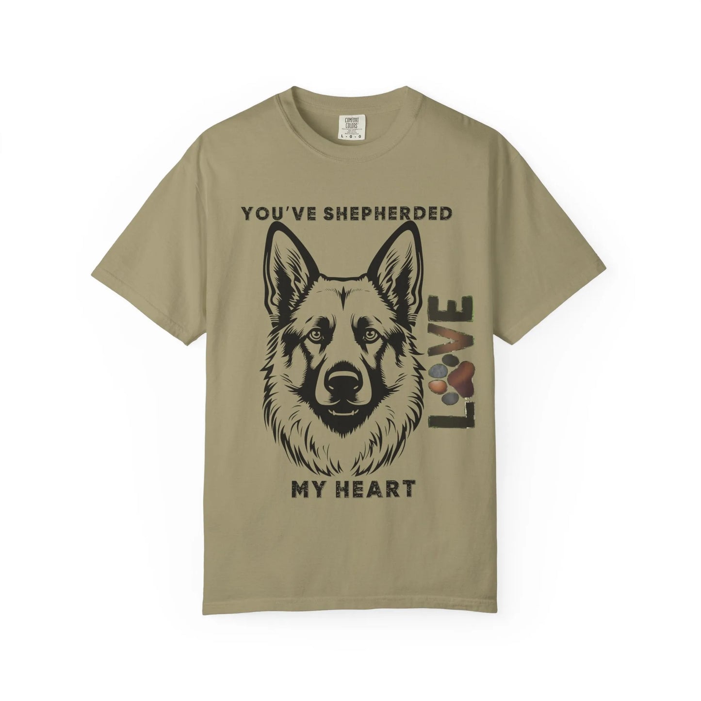Shepherd Dog Love T-Shirt, Unisex Gift for Dog Lovers, Pet Adoption Support, Heartwarming Canine Apparel, Casual Everyday Wear