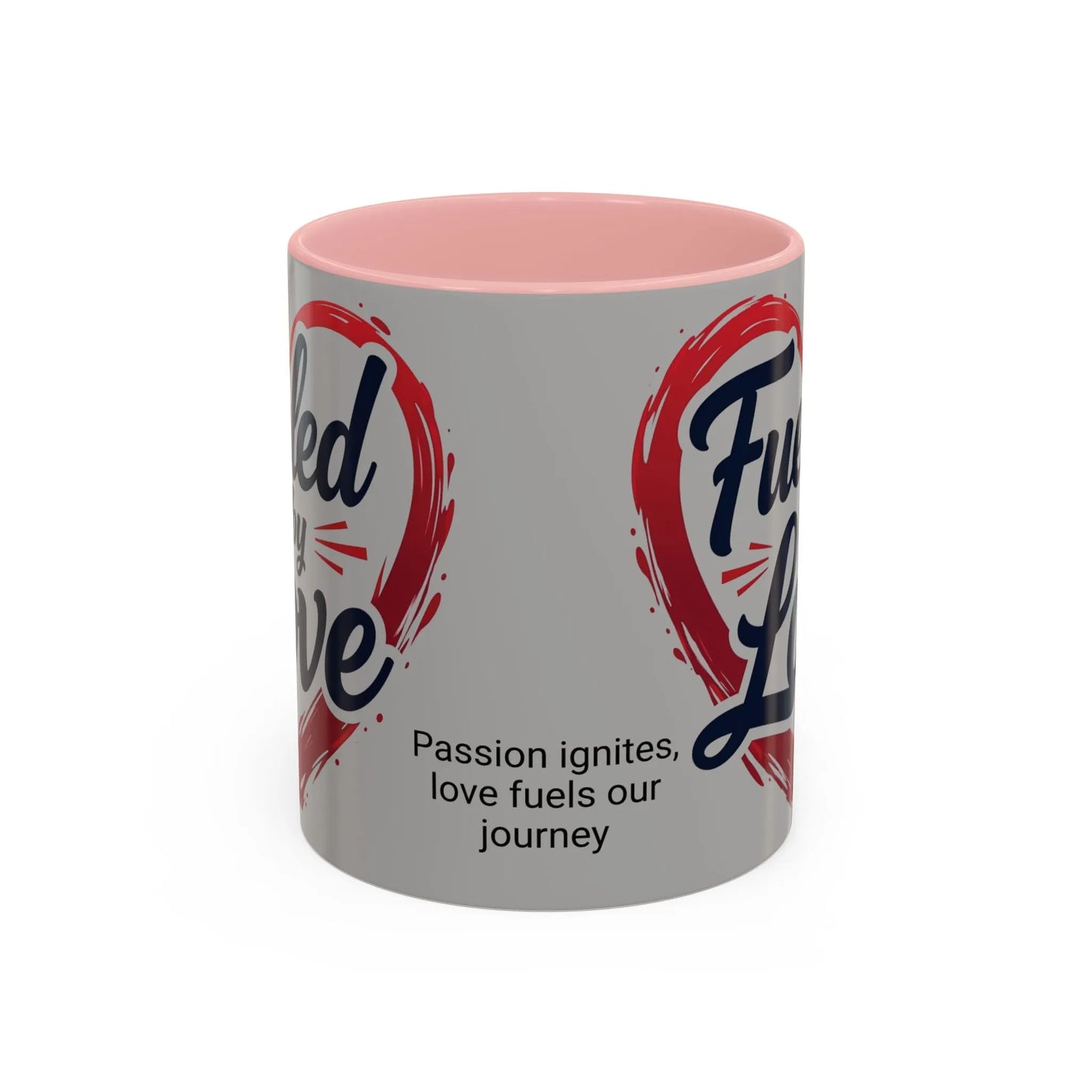 Fueled by Love Coffee Mug - Perfect for Gifts, Romantic Mug, Wedding Gift, Anniversary, Coffee Lovers, Heart Design