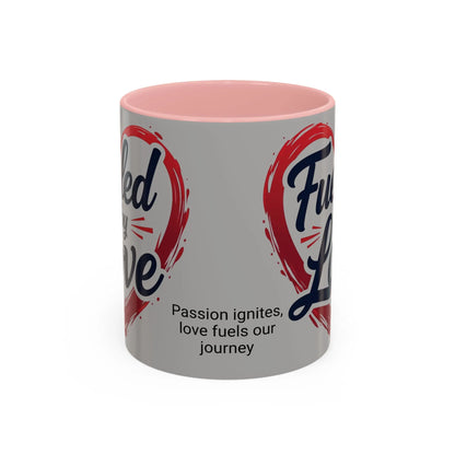 Fueled by Love Coffee Mug - Perfect for Gifts, Romantic Mug, Wedding Gift, Anniversary, Coffee Lovers, Heart Design