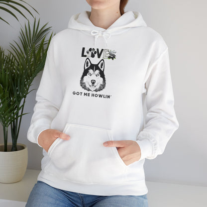 Love Got Me Howlin' Hoodie - Unisex Heavy Blend Sweatshirt
