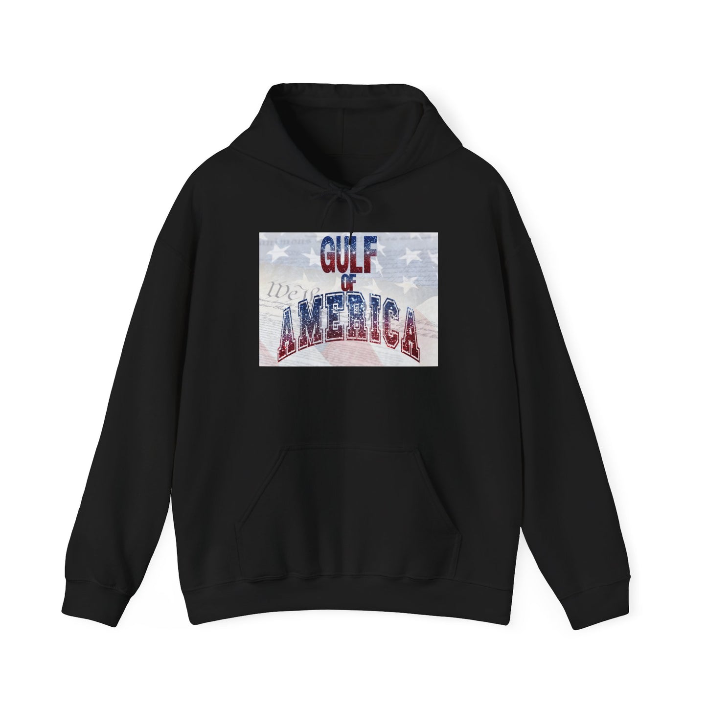 Gulf of America Hoodie, Unisex, Patriotic, Cozy Wear Black