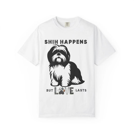 Shin Happens Dog Lover T-Shirt, Pet Owner Gift, Funny Dog Shirt, Unisex Tee, Animal Lover Apparel, Birthday Gift for Dog Moms