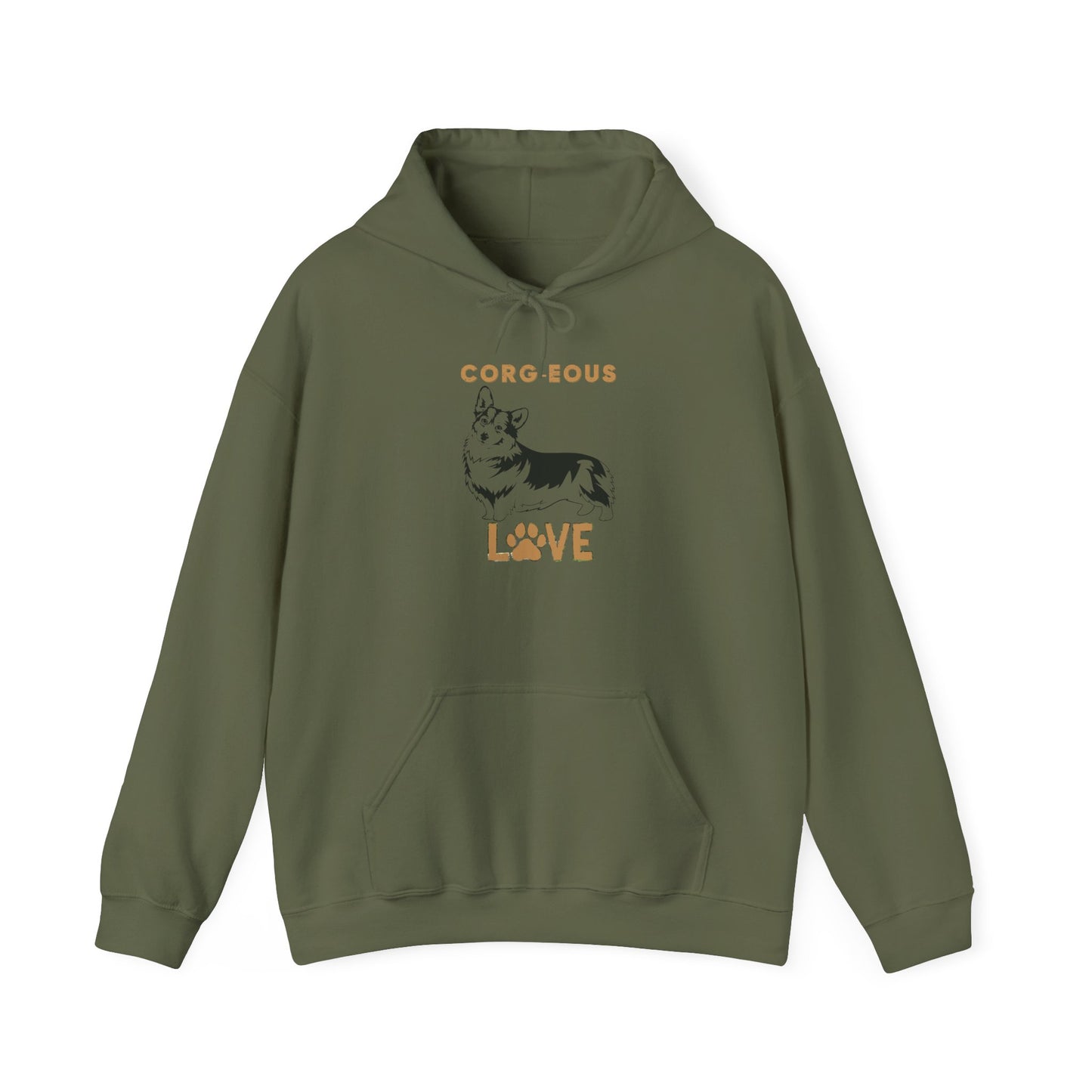 Corgi Love Hoodie, Cozy Sweatshirt, Dog Lover Gift, Pet Appreciation, Cute Animal Apparel, Perfect for Birthdays & Celebrations
