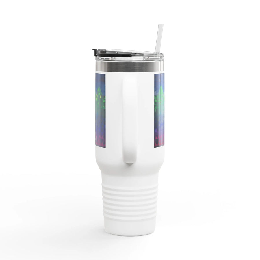 Geometric Mountain 40oz Insulated Travel Mug| Iron Phoenix GHG - Iron Phoenix GHG