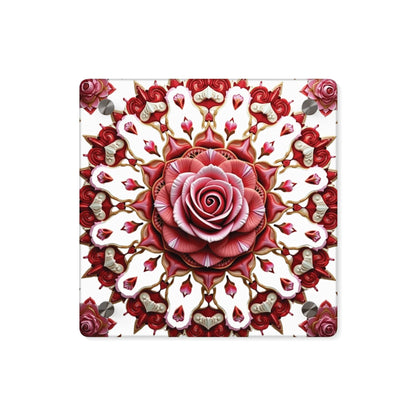 Elegant Rose Acrylic Wall Art Panels, Beautiful Home Décor, Wall Decoration, Art for Living Room, Unique Gift Ideas, Floral Design