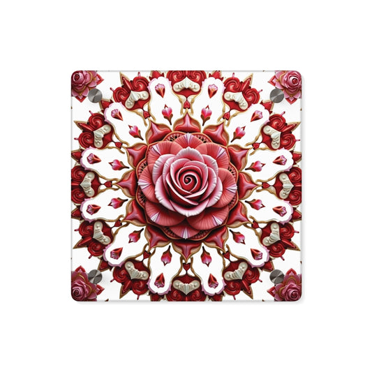 Elegant Rose Acrylic Wall Art Panels, Beautiful Home Décor, Wall Decoration, Art for Living Room, Unique Gift Ideas, Floral Design