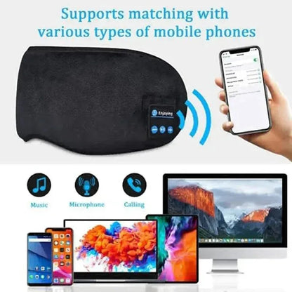 Fone Bluetooth Earphones Sleeping Mask Block Out Light Sleep Mask For Eyes Soft Sleeping Aid Eye Mask Breathable Slaapmasker - Iron Phoenix GHG