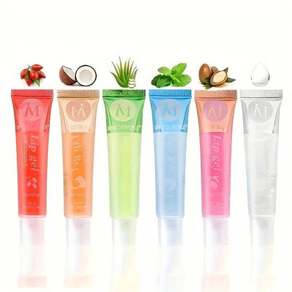 6Pcs Moisturizing Lip Gloss Set 18g (by GlowLuxe) Eco 2025 - Iron Phoenix GHG