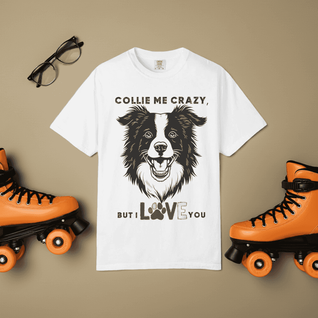 Collie T-shirt - Eco-Friendly Gaming Comfort Tee - Iron Phoenix GHG