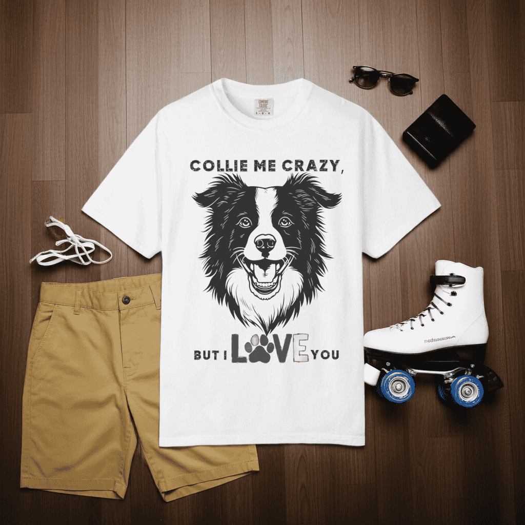 Collie T-shirt - Eco-Friendly Gaming Comfort Tee - Iron Phoenix GHG