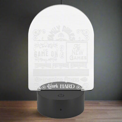 Acrylic Family Rules Light: Illuminate Your Gaming Haven - Iron Phoenix GHG