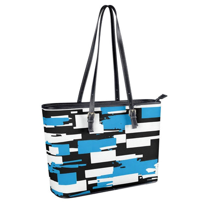 Azure Mosaic Collection Abstract Tote Bags - Iron Phoenix GHG
