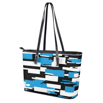 Azure Mosaic Collection Abstract Tote Bags - Iron Phoenix GHG