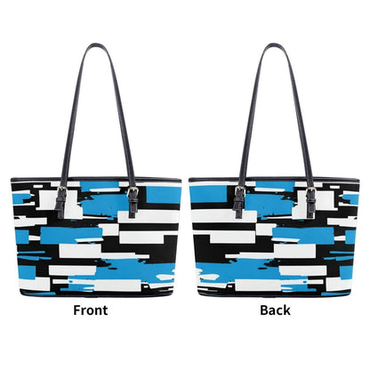 Azure Mosaic Collection Abstract Tote Bags - Iron Phoenix GHG