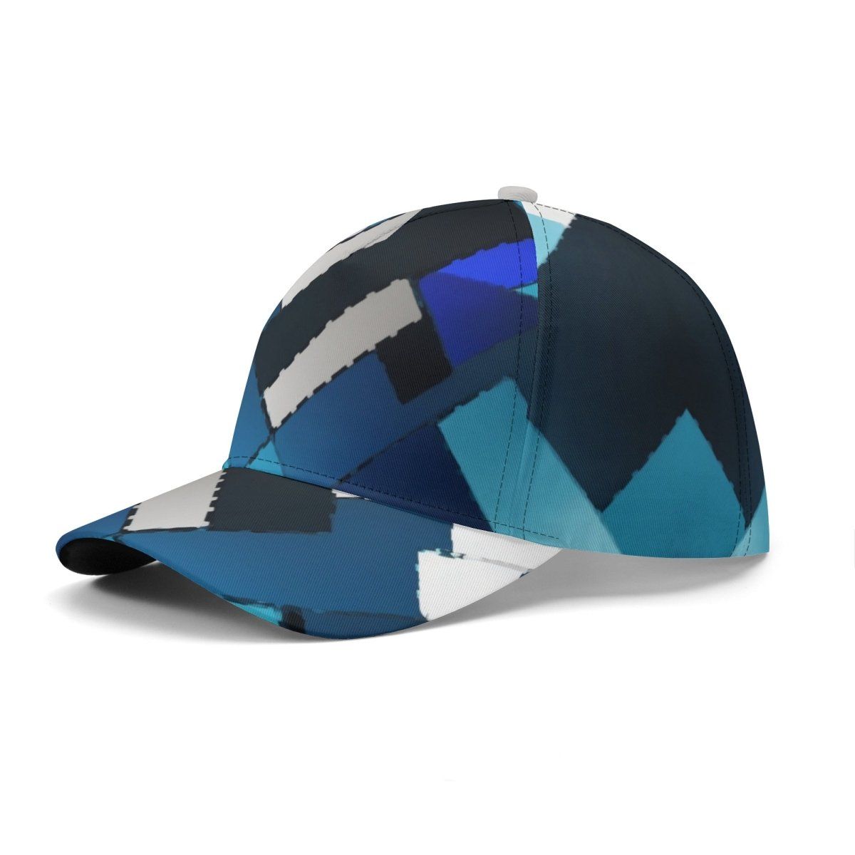 Blue Print Baseball Cap: Azure Mosaic Collection - Iron Phoenix GHG